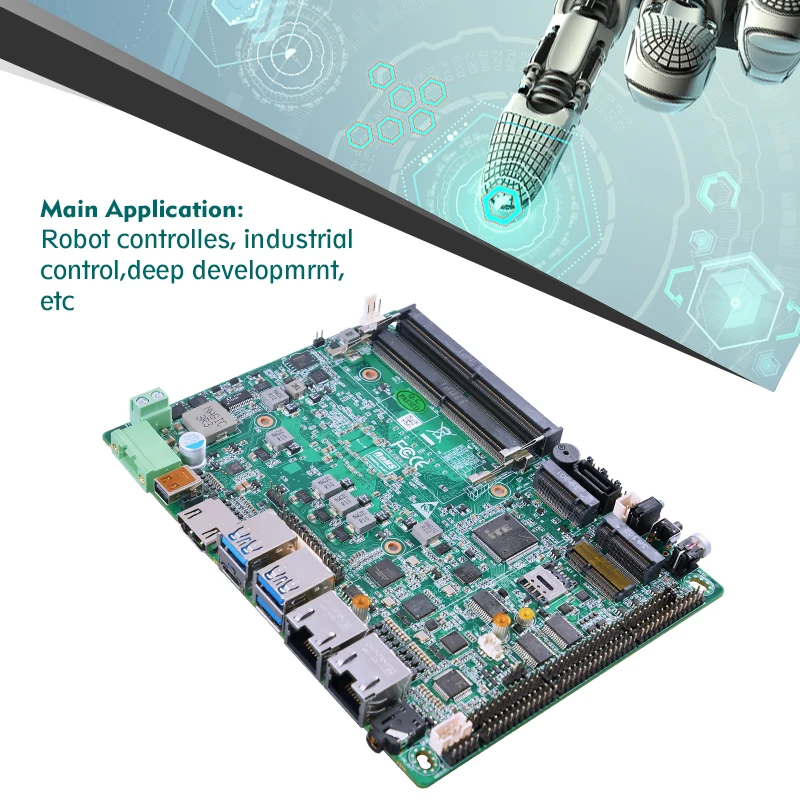 Zunsia Z3.5 inch Embedded Industrial Motherboard 2LAN Intel 12th 13th Gen I3 I5 I7 6COM 2*DDR5 64GB SSD X86 Computer Mainboard