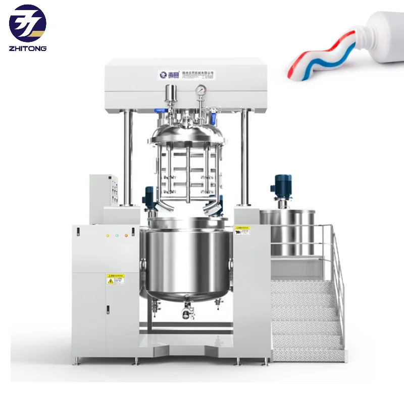200L 300L toothpaste vacuum emulsifying mixer machine tooth paste production line toothpaste vacuum dispenser