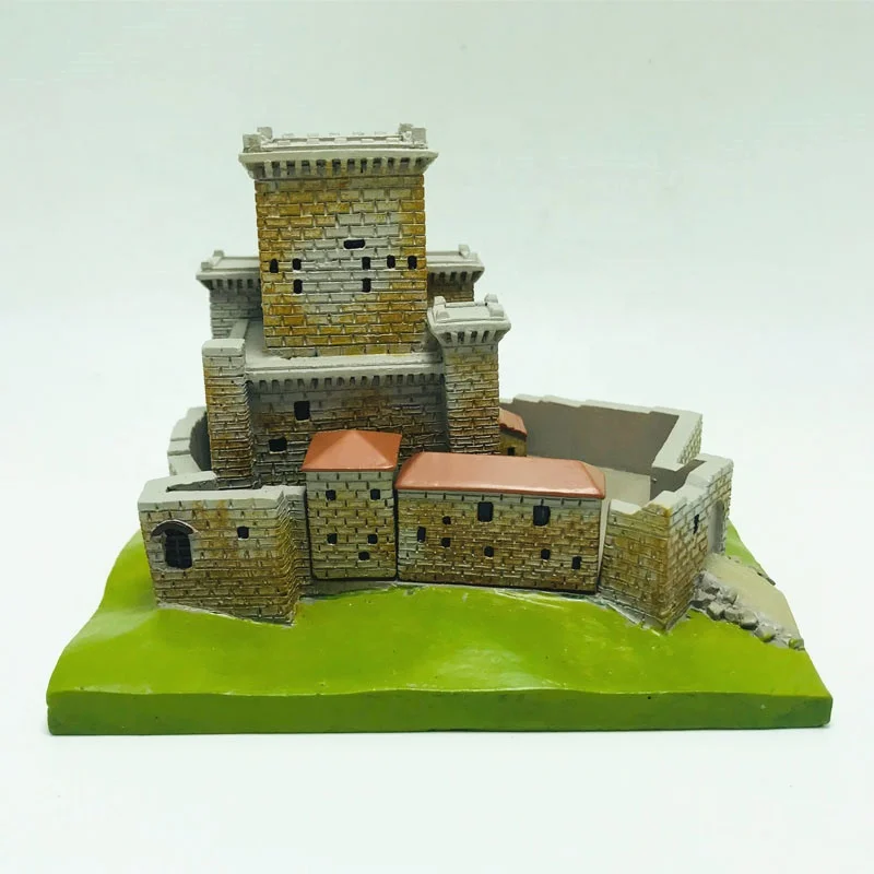 Туристический знаменитый миниатюрный 3D строительный Сувенирный замок сантьяго чили из смолы