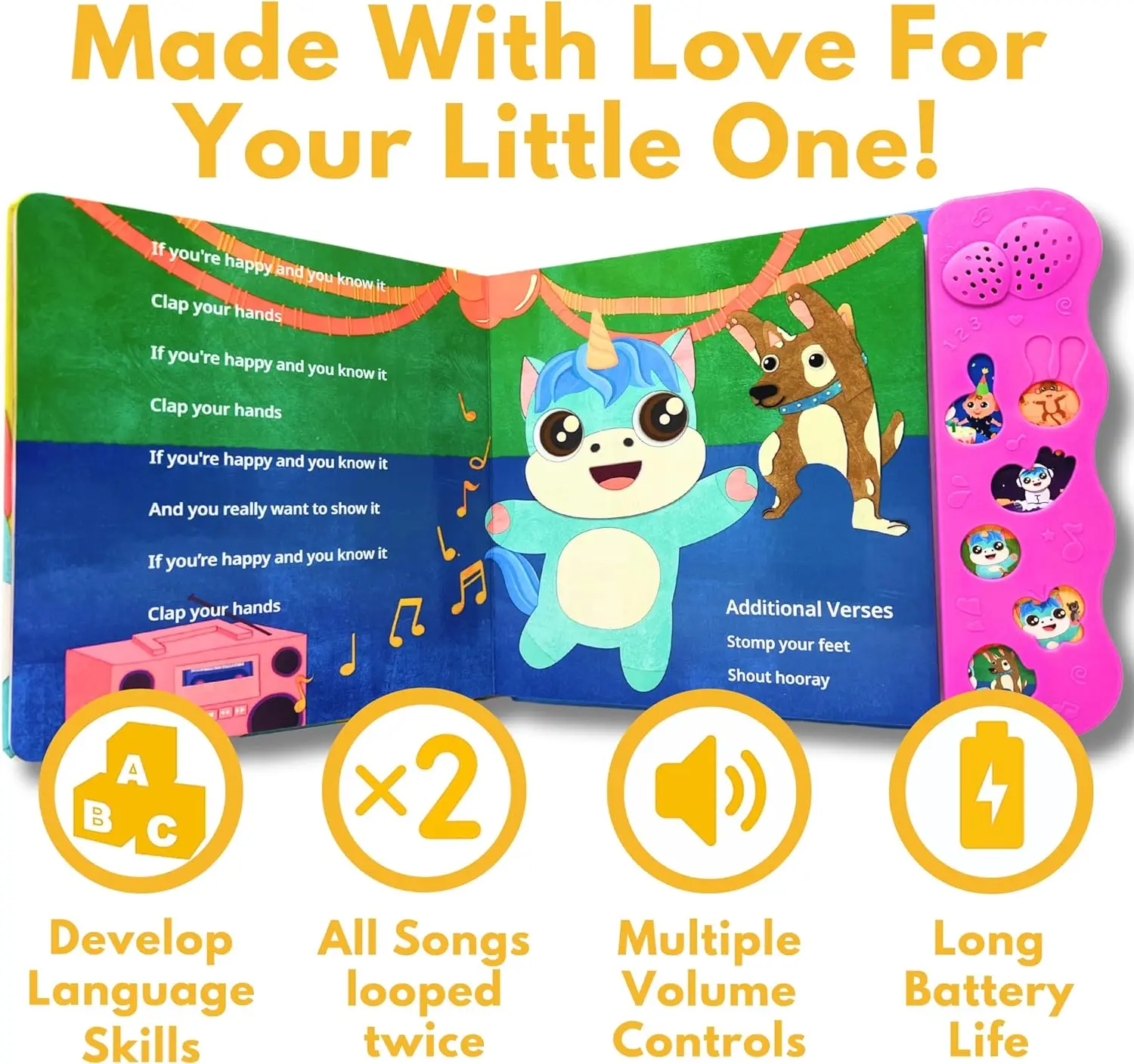 Hot Selling  Nursery Rhymes Educational Toy  Toddler Interactive Talking Books & Sound Books for Children