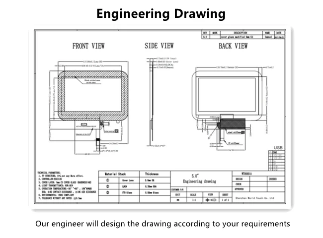 7 Inch LCD 1024*600 Screen IPS Capacitive touch screen Supports 7 lcd touch screen display raspberry pi in stock