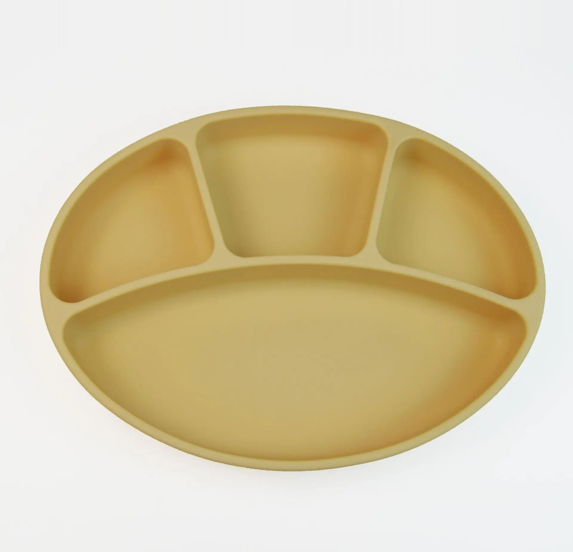 2023 Trending Bpa Free baby Silicone Feeding Suction Bowl Plate Silicone Baby Tableware