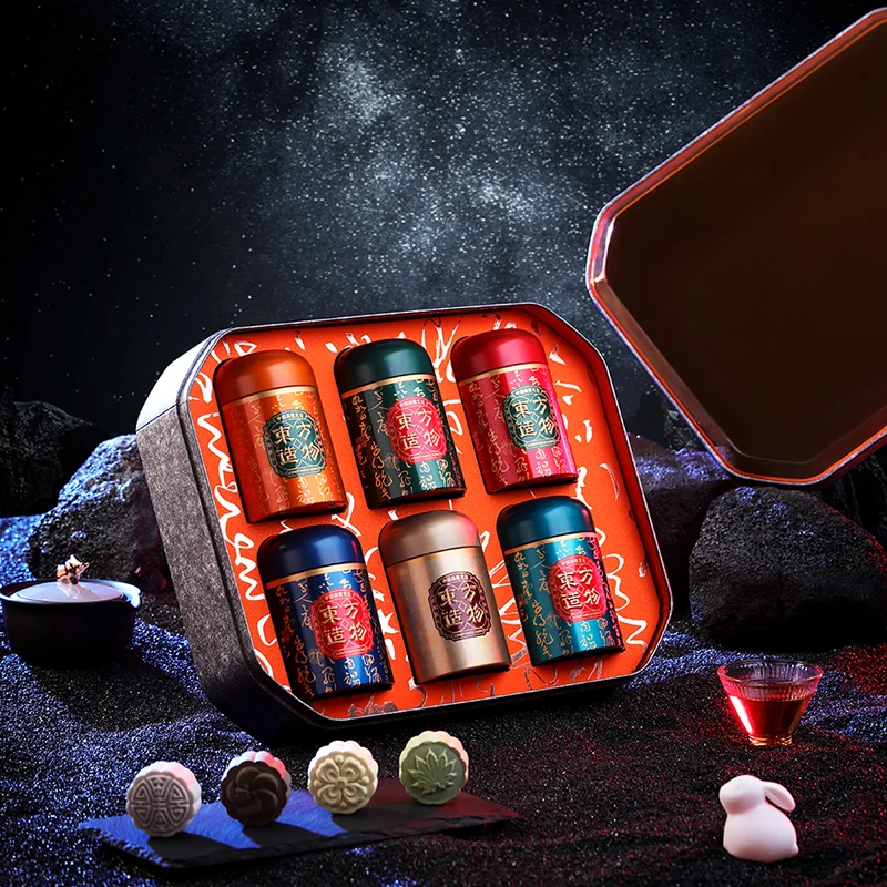 Chinese suppliers Custom Design Logo Printing box Octagonal Paper insert Moon cake Gift Packaging Box  party gift