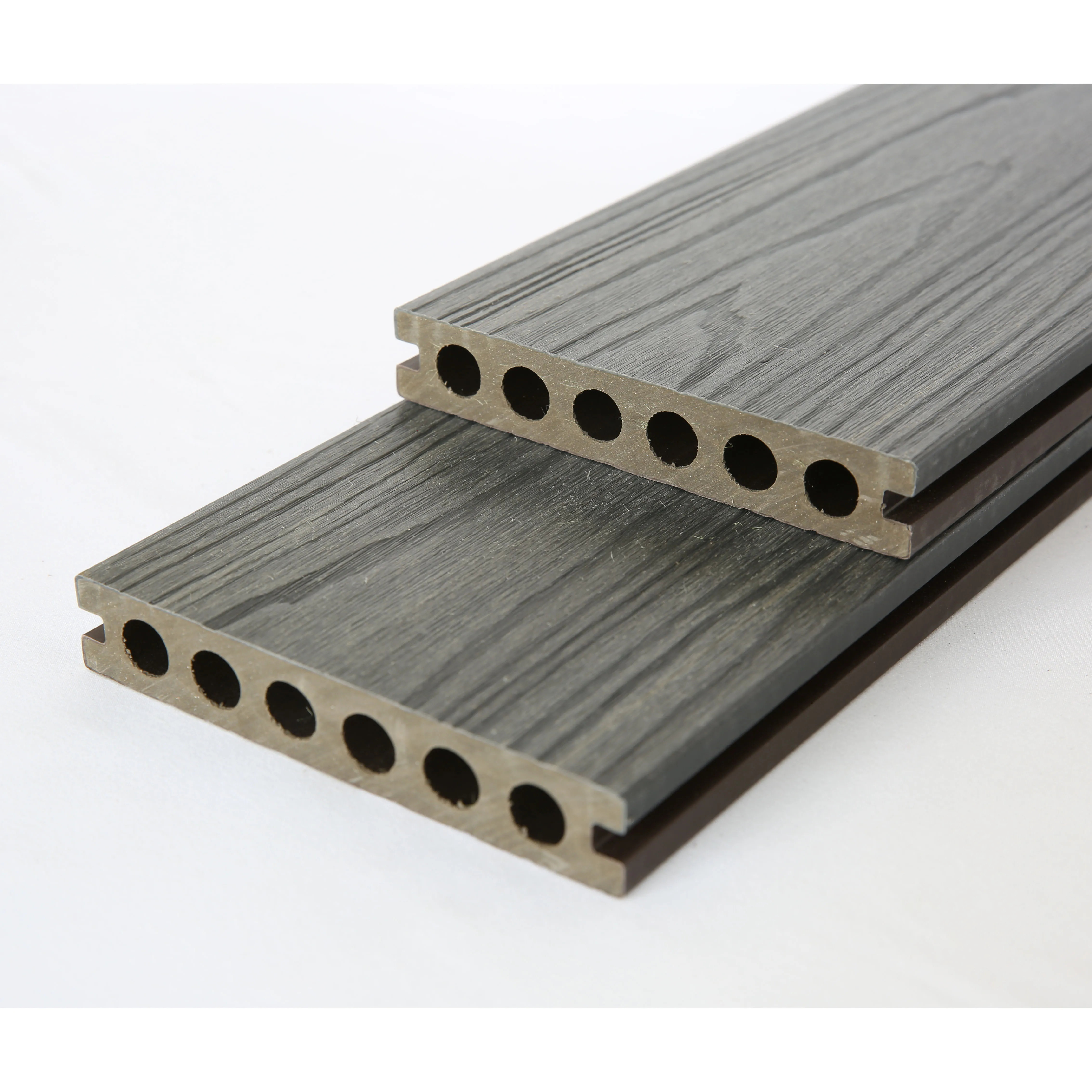 competitive price wood flooring embossed wpc plastic composite decking china