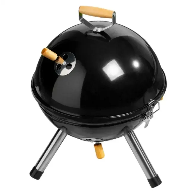 New Style Portable Mini Tabletop Charcoal Grill Football Bbq Soccer Ball Shaped Charcoal Barbecue Grill