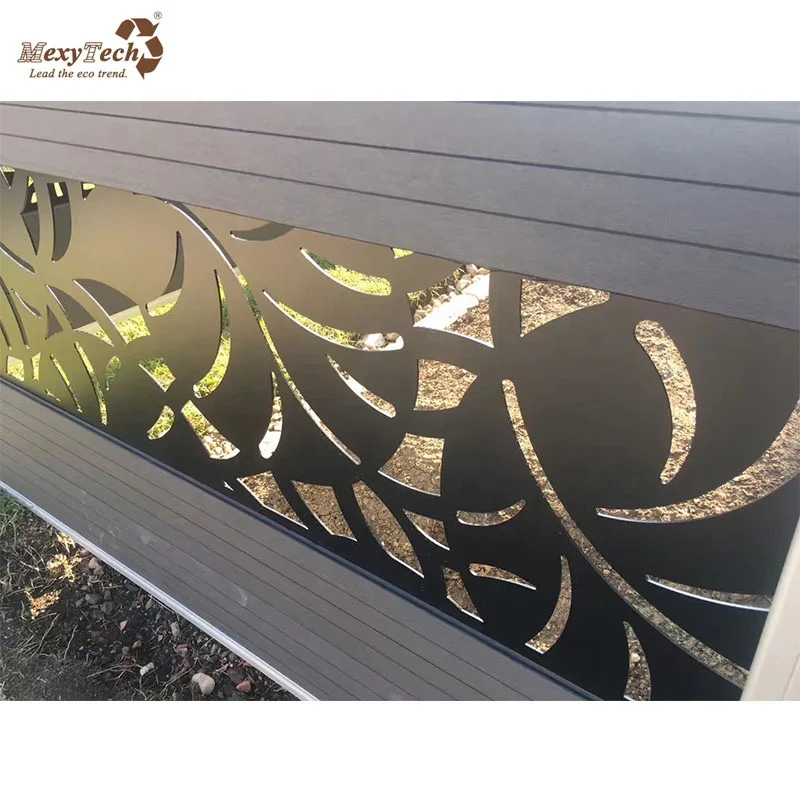 cheap wood plastic composite wpc picket fence