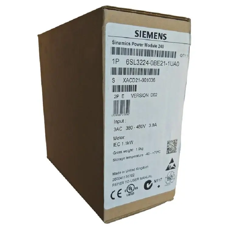 SIEMENS SINAMICS S120 inverter 6SL32101SE245UA0 6SL3210-1SE24-5UA0