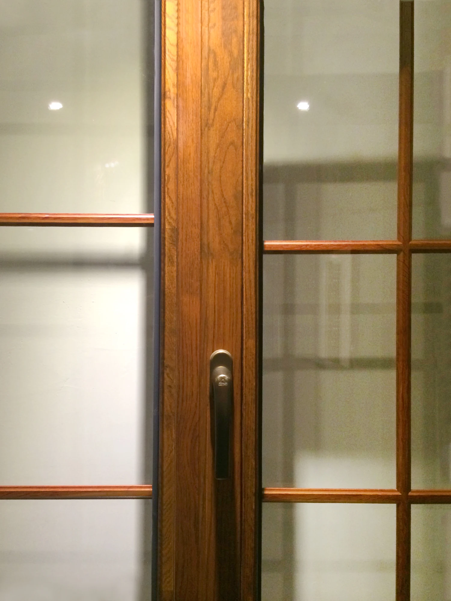 KDSBuilding Solid Teak Double Glass Horizontal Folding Garage Paint Colors Wood Doors