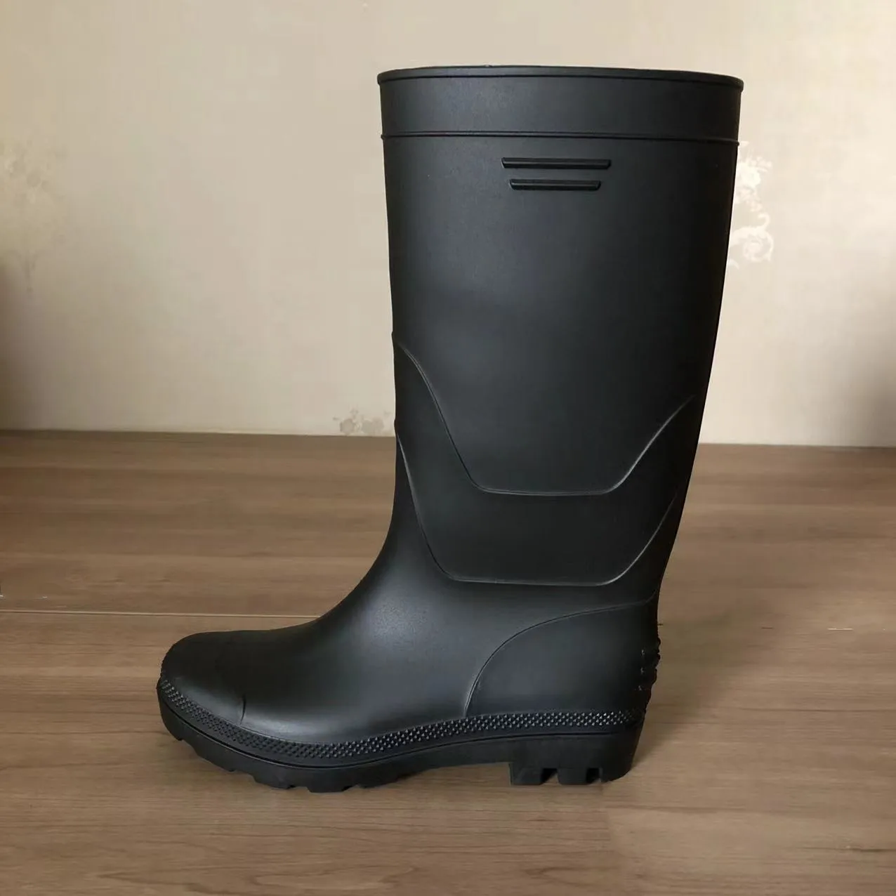 Custom pvc boots plastic work shoes men women anti-slip waterproof steel toe rain boots medical shoes