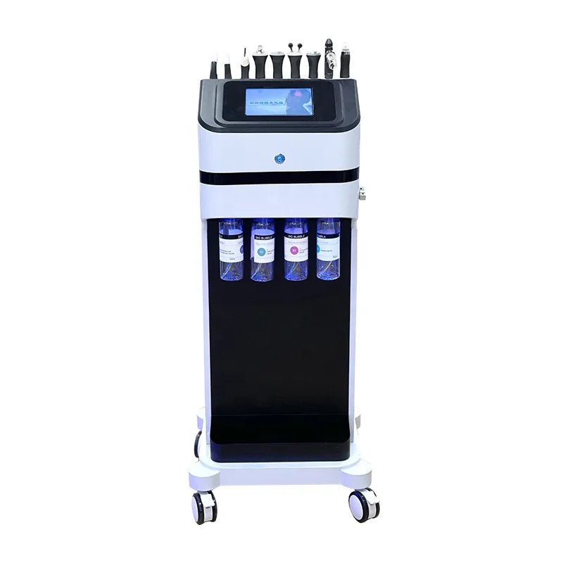 2023 Profesional hydro facial 9 in 1 microdermabrasion diamond oxygen jet oxygen facial micro dermabrasion machine