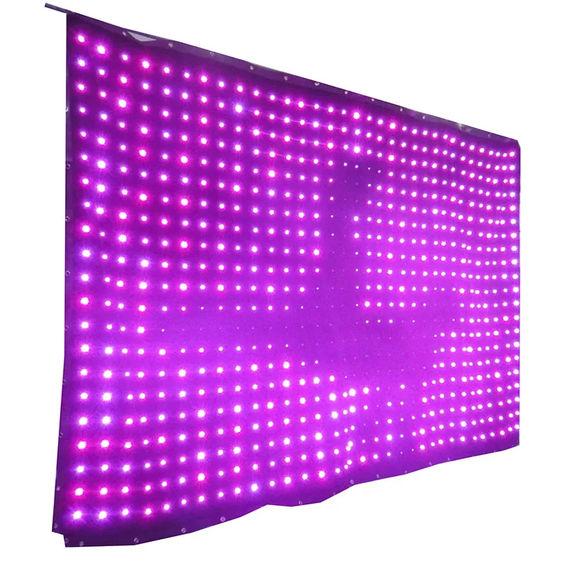 wedding stage decoration p3 p5 p9 p18 indoor led ceiling drapes light decoration wedding led fabric curtain
