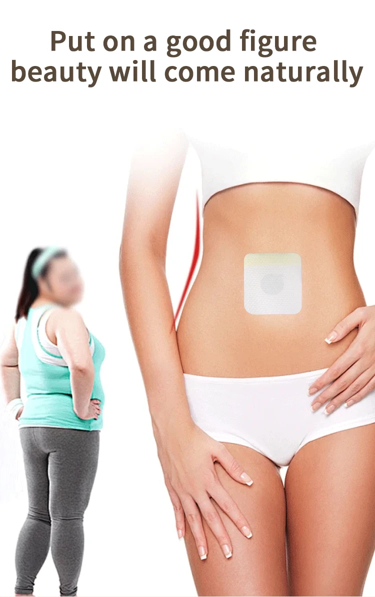 Customized Herbal Extract Plaster Arms Tummy Weight Loss Sticker Belly Slimming Patch For Female