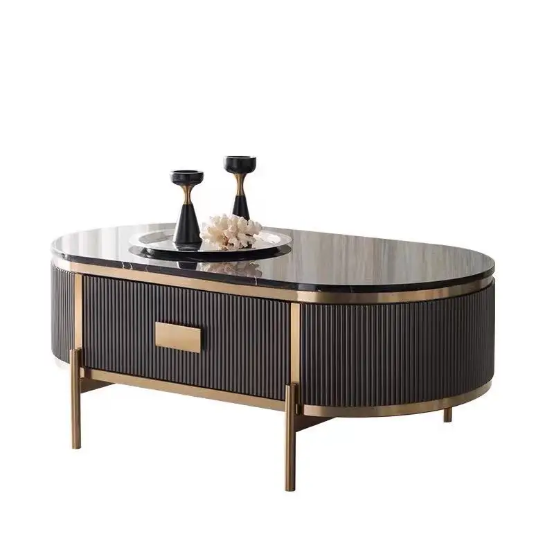 Light luxury small house type nordic mirrored coffee table