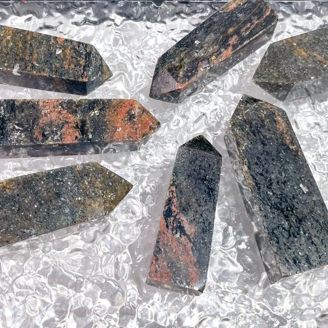 Лидер продаж зеленая слюдяная чакра Хрустальная башня исцеляющая кристальная точка для медитации и исцеления