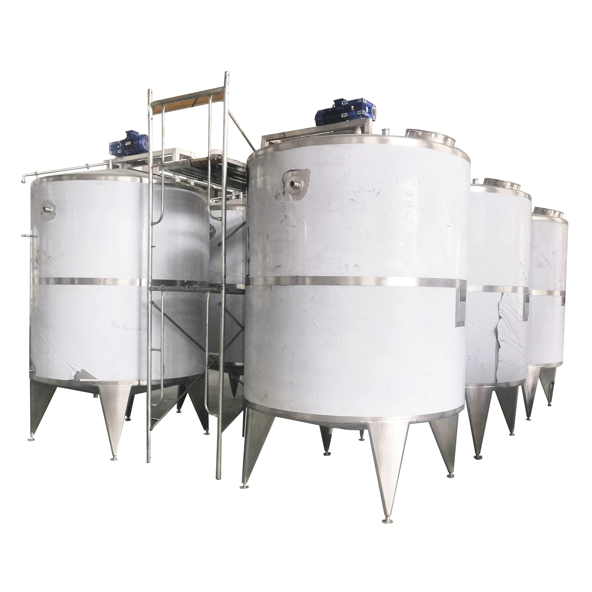 High Quality 300-5000l Stainless Steel Electric Heating Mixing Tank Holding Tank With Agitator