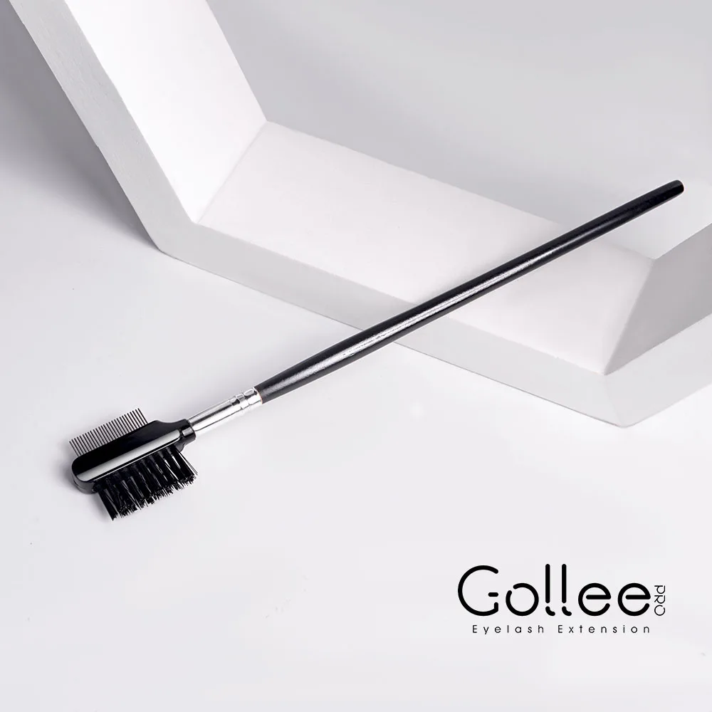 Gollee Factory Premium Eye Brow Makeup Tools Stainless Steel Brush Eyelash Comb