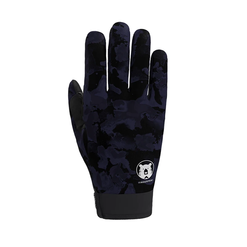 Outdoor ski Camouflage pattern warm and antibacterial custom sport winter warm waterproof windstopper touch screen ski gloves