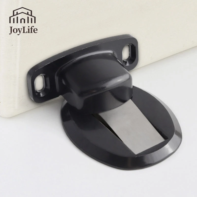 No Drilling Floor Mount Magnetic Door Stopper - Invisible Magnetic Door Stops Wall Prop Hold Open Door Stop