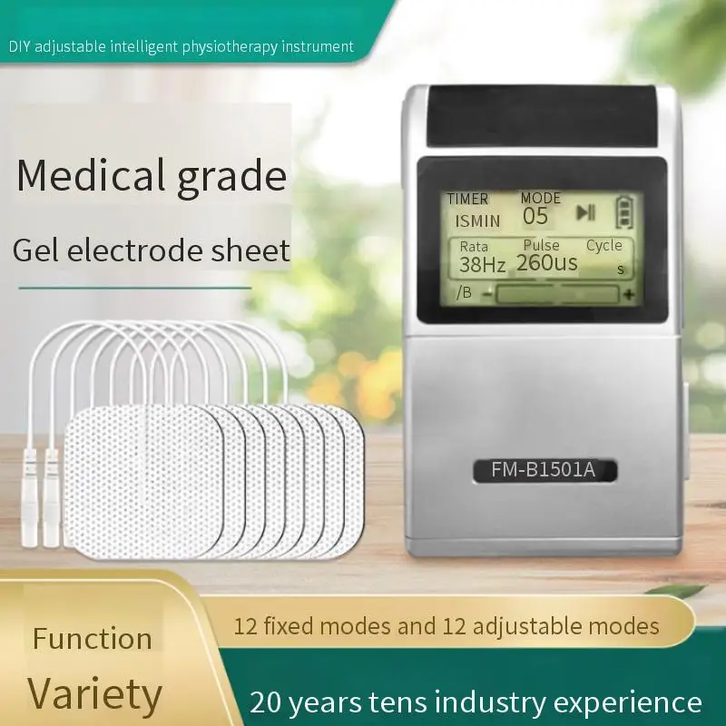 Medium and low frequency pulse DIY adjustable frequency pulse width therapy instrument US510K meridian digital massager