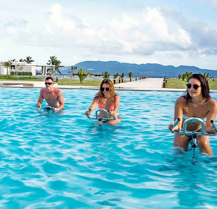 Stainless steel aquabike swimming pool bikeaquatica underwater waterbike