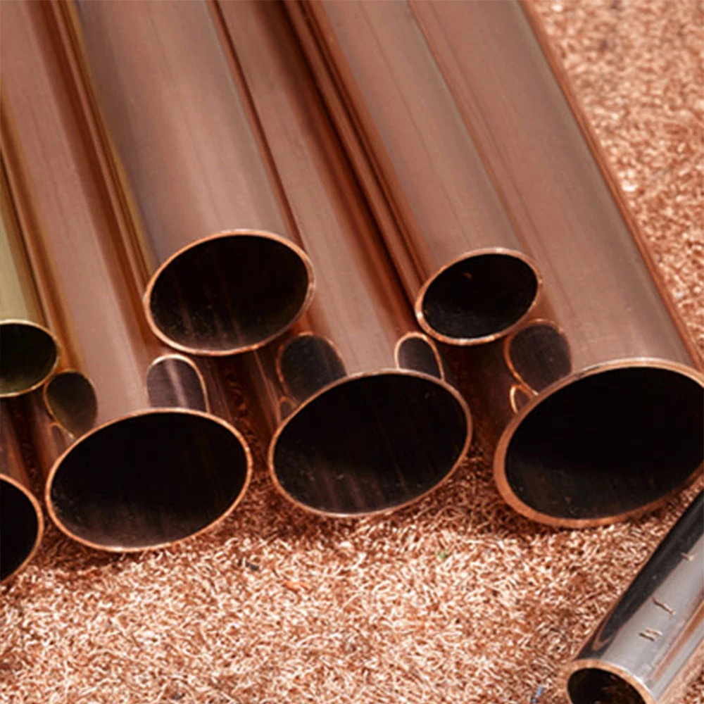 Copper tube manufacturers supply thick wall brass copper pipe 516 H65 precision pancake copper tubes spot