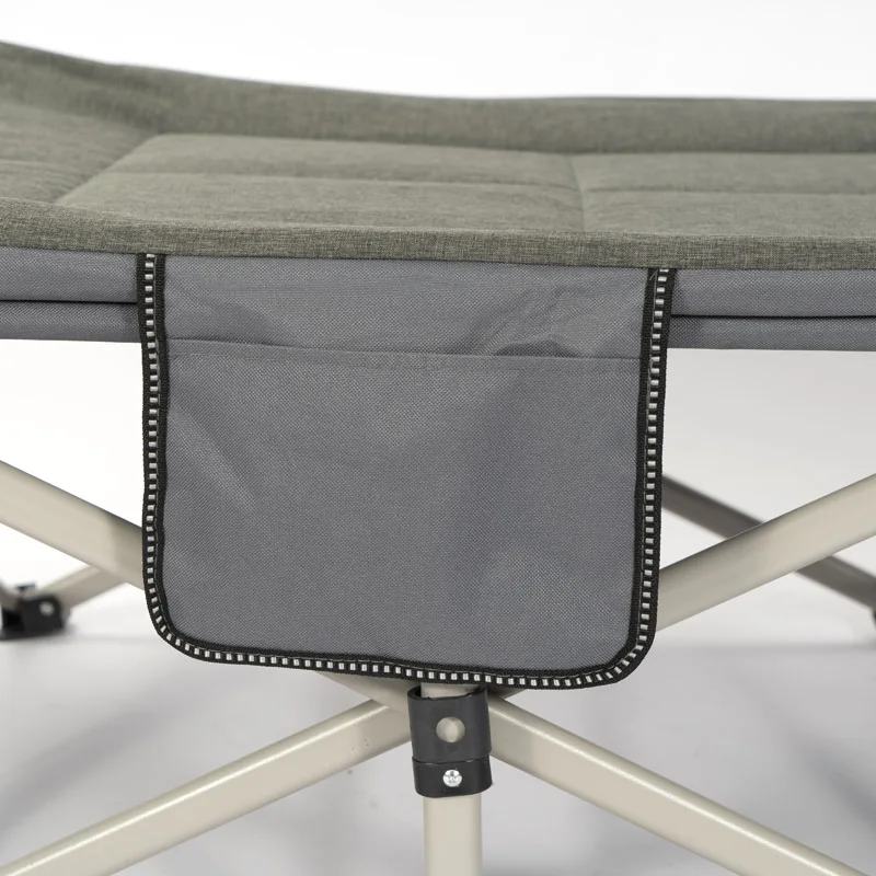 Hitree EN581 Multi-function Car Metal Cot Outdoor Portable Sleeping Rescue Stretchers Single Folding Camping Bed Fabric Foldable