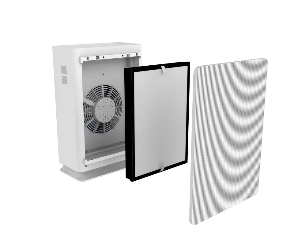 5 Stages Smoke Pollen Removing HEPA Filter Hotel Home Air Ionizer Purifier