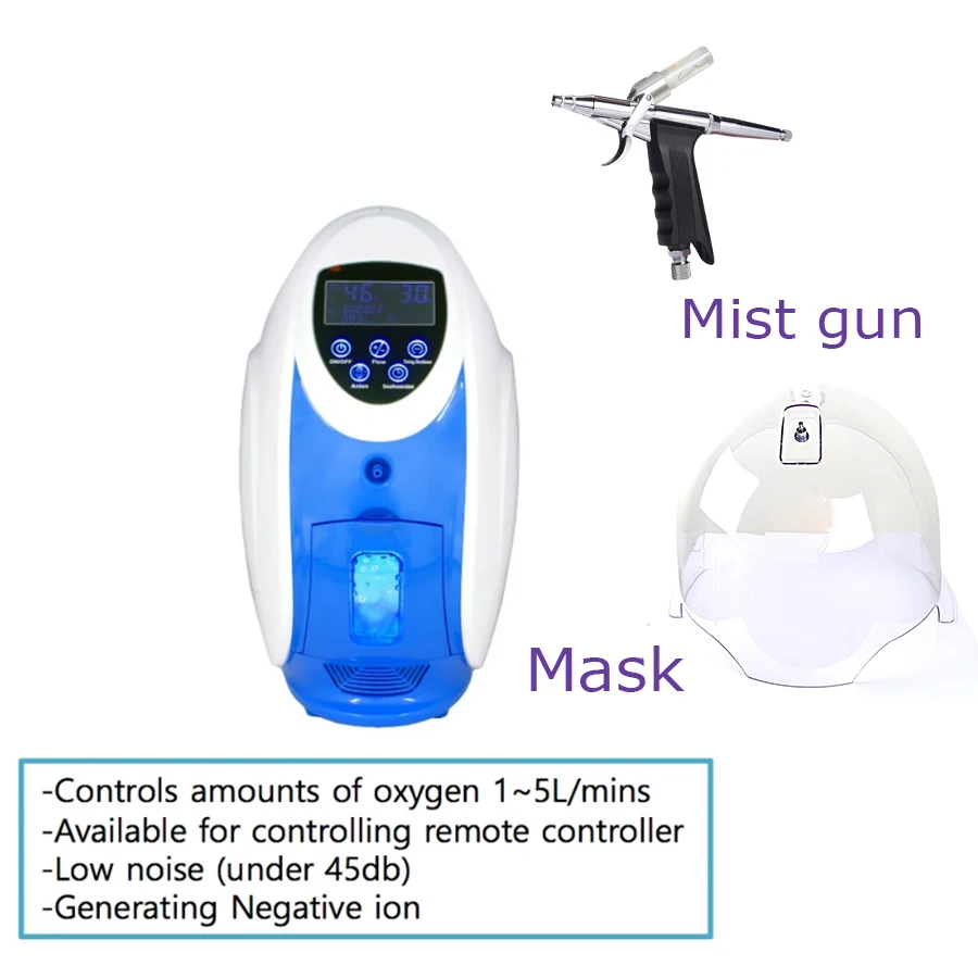 Hotsale Korea O2toderm  High-concentrated  Anion skin Soothing Anti-aging Acne Removal Oxygen Therapy Dome  Machine