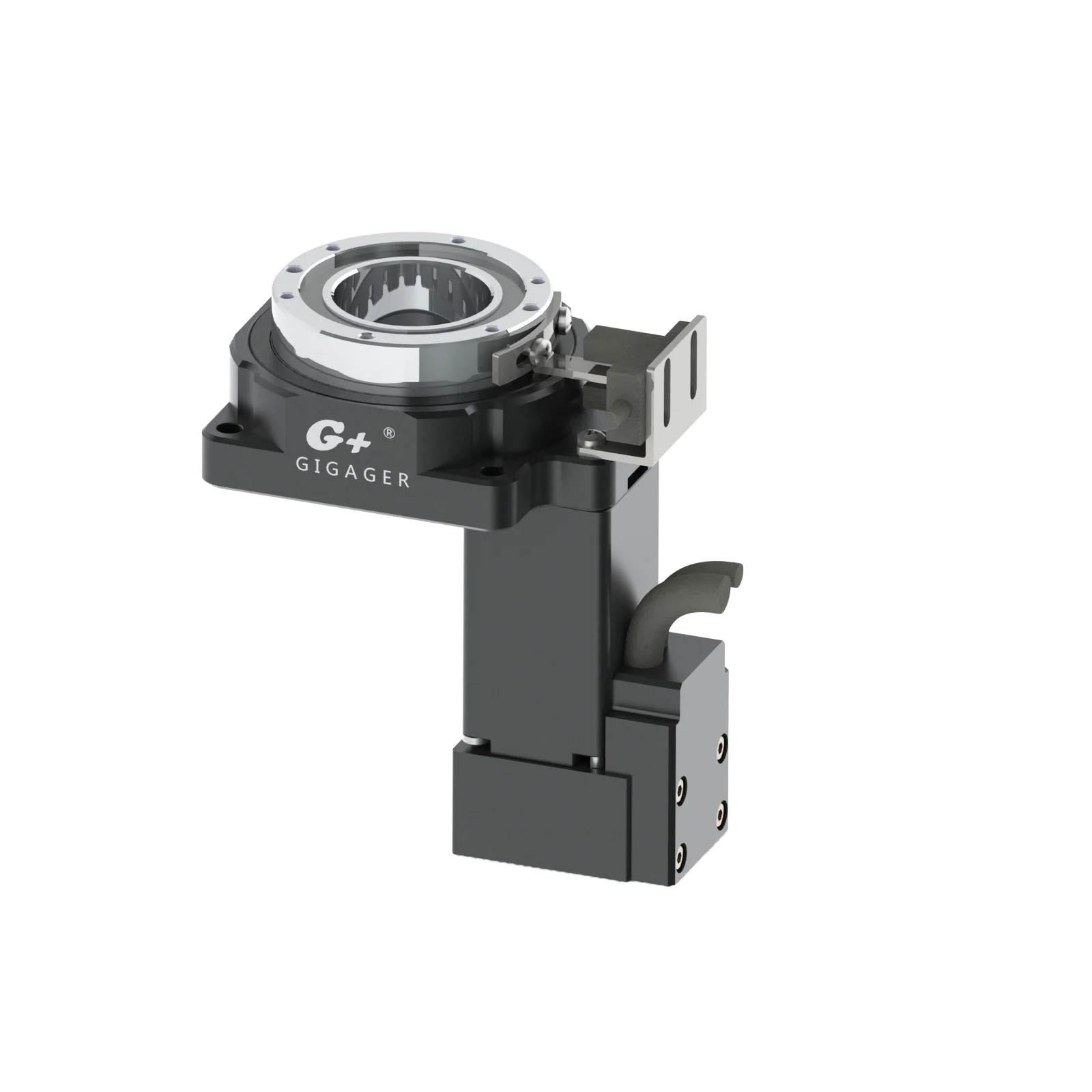 60MM  Nema 42 or 100W Servo Motor hollow Shaft Helical Gearbox GSN60 1:5  1:10  Rotary Table