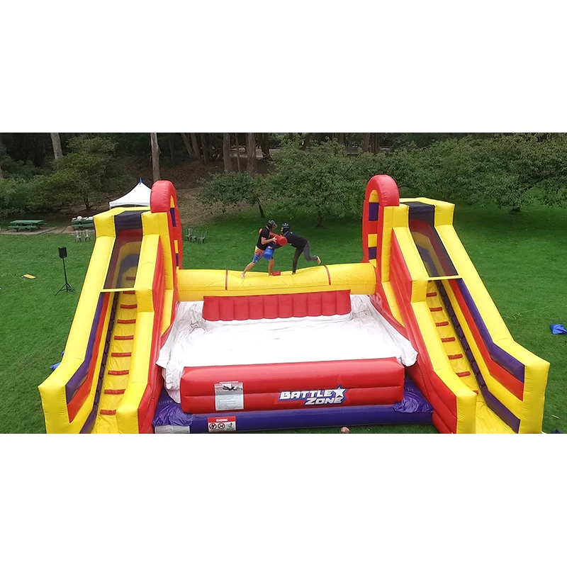 New duel combat gladiator challenge arena jousting sport battle zone inflatable fighting game for adult