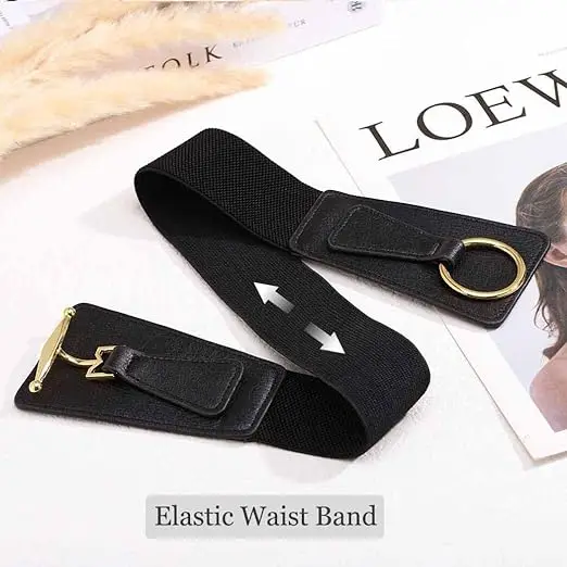 Designer Vintage Women Wide Elastic Stretchy Christmas Dress Cosplay Belt Waistband Fashion Wide Stretch Corset Belts for Girls