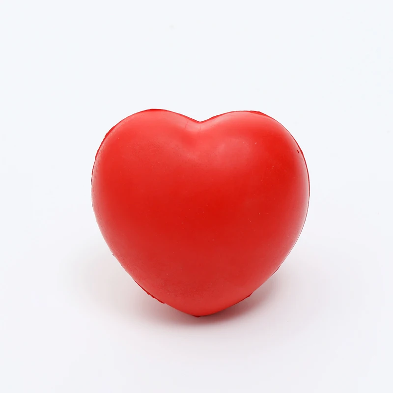 Deskjoy Promotional Creative Custom Anti PU Heart Shaped Stress Balls For Adults