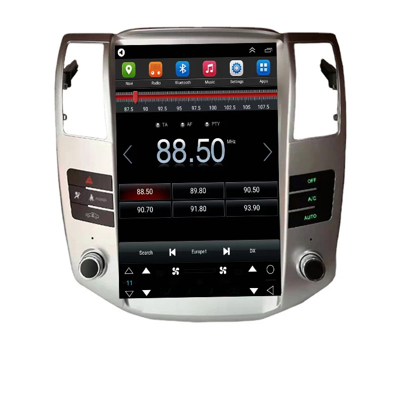 11.8' Android 11 Tesla Car Video For Lexus RX300 RX330 RX350 RX400H Stereo Radio GPS Navigation Support Carplay 360 View Camera