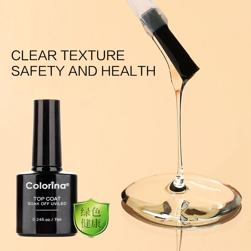 Salon Factory Custom Logo OEM Varnish Lacquer Manicure Transparent UV Gel Top Coat Base Matte Nail Polish