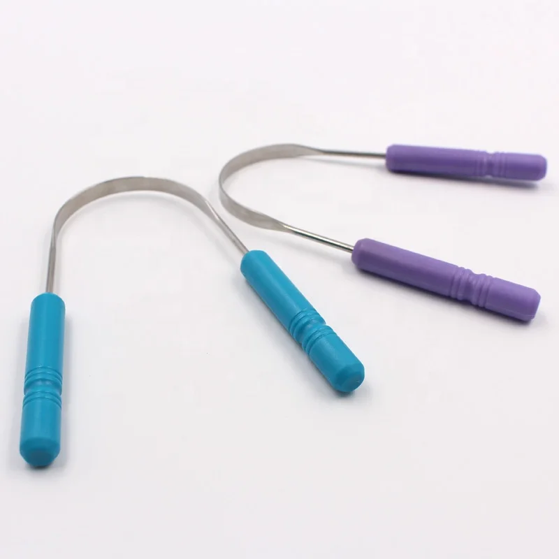 Daily used personalized stainless steel tongue scraper for adult