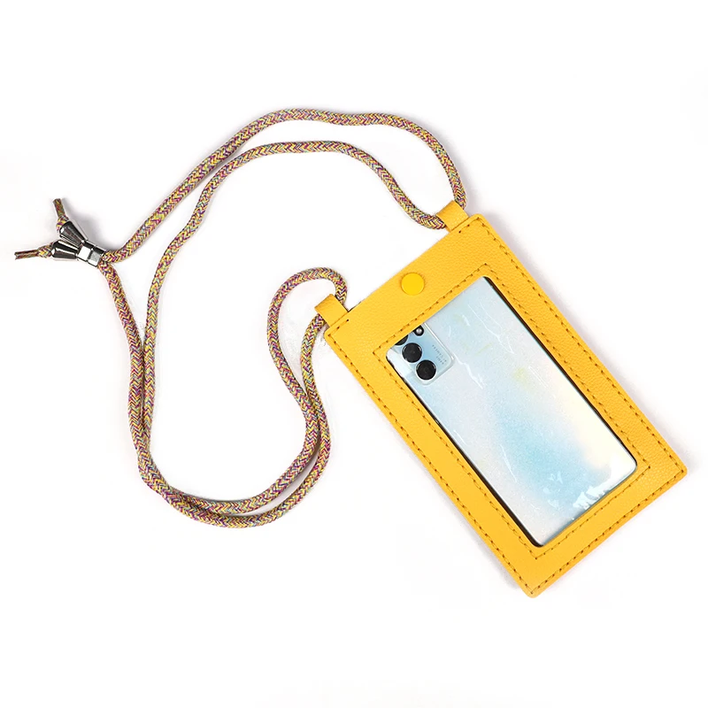 2023 hot sell card bag DIY fancy toy Leather shoulder bag Lady lady phone Credit card mobile phone bag