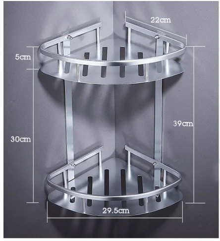 Triangle Bathroom Wall Rack Stainless Steel Bathroom Corner Towel Rack