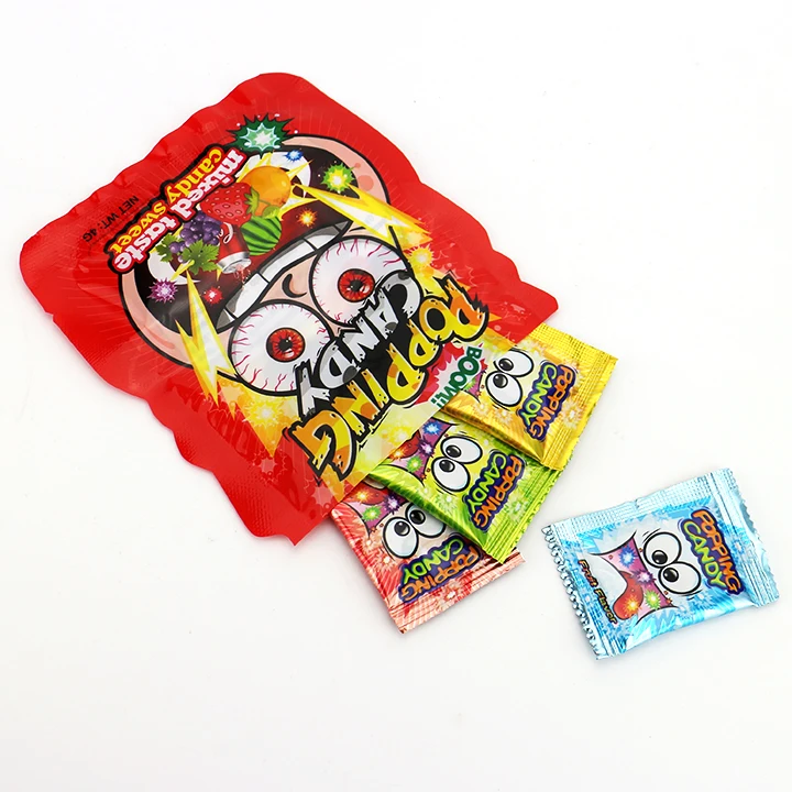 Halal magic pop rocks candy Mix fruit flavors popping candy