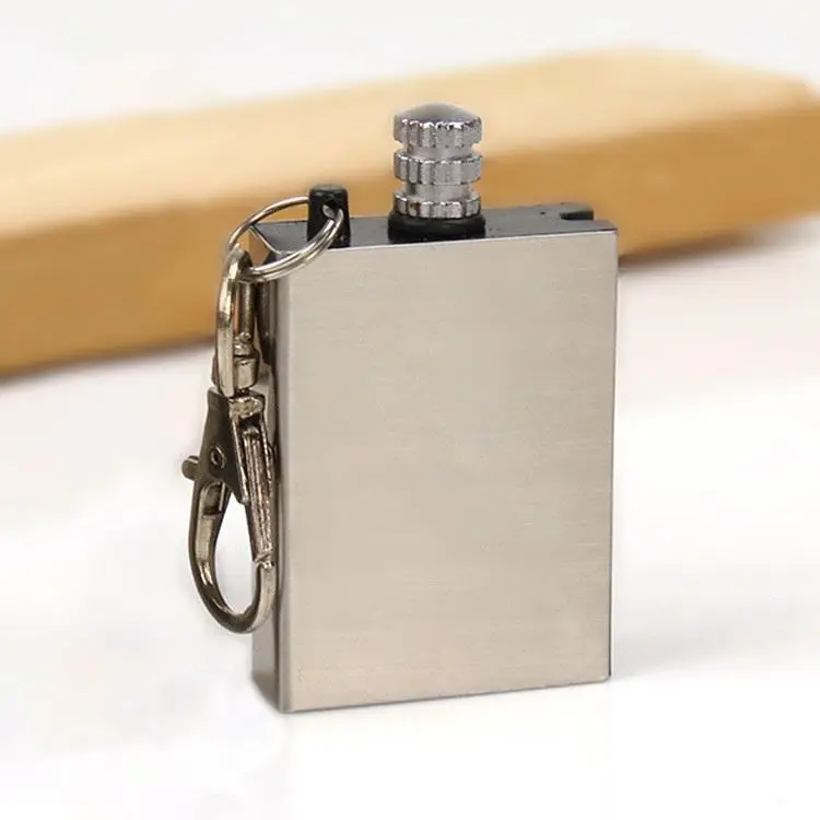 K074 Outdoor Survival Tool Flint Fire Starter Permanent Match Striker Keychain Portable Thousands of times Matches Key Chain