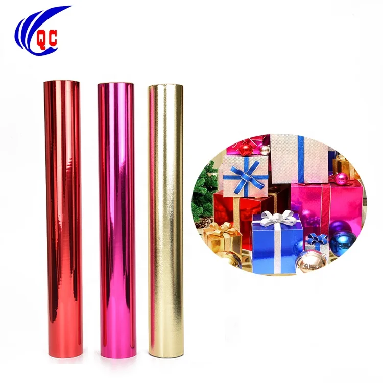 Gold PVC Reflect Film Hard Plastic Sheet Roll Metallized Rigid PVC Membrane Aluminum Laminate Foil Film