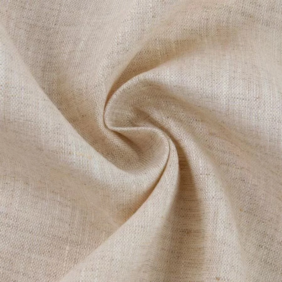 Wholesale Pure Color Cotton Linen blend Fabric For clothing home textiles