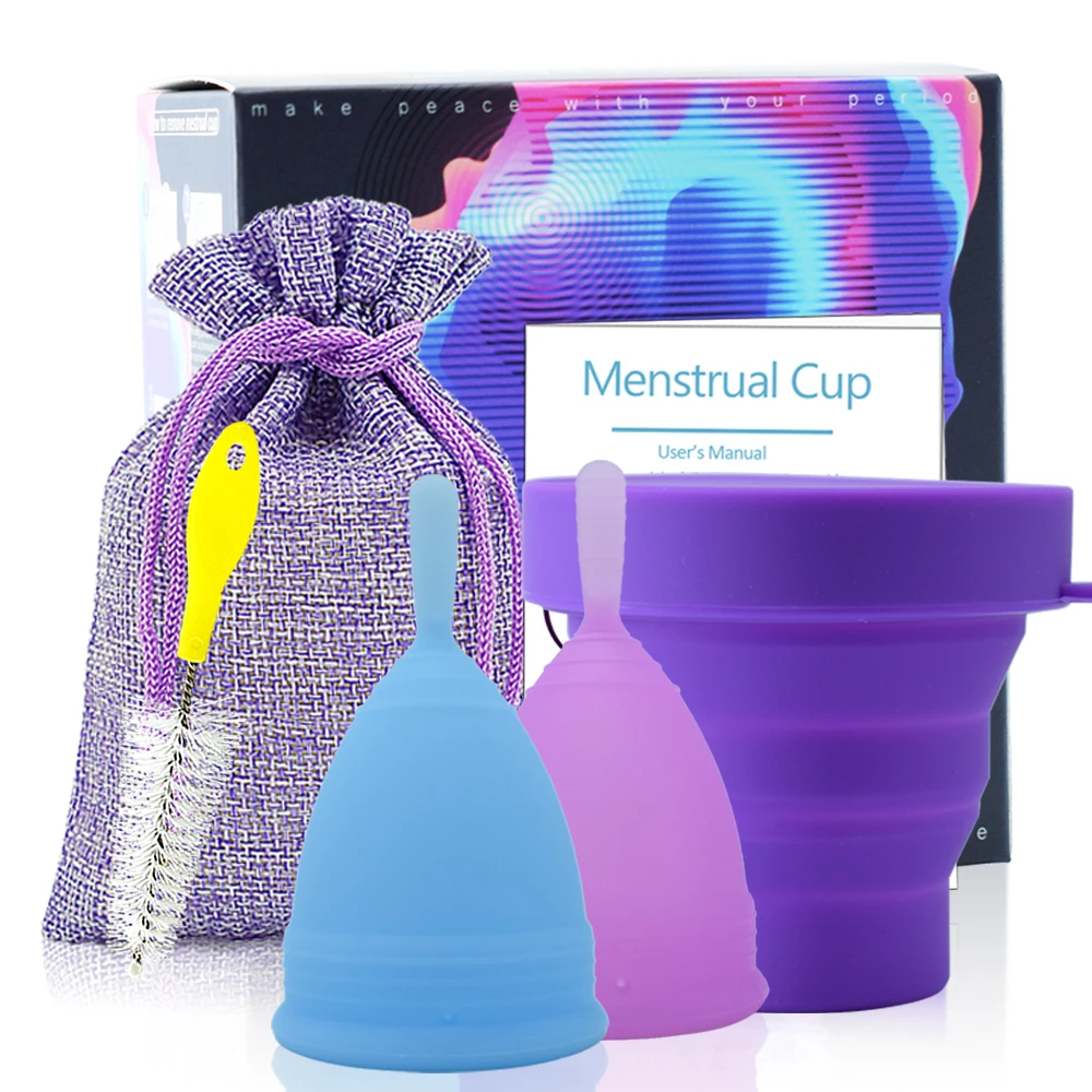 OEM 100% медицинский силиконовый многоразовый Менструальный Кубок Copa менструальные Сертификаты доступны сертификаты ROSH Fr