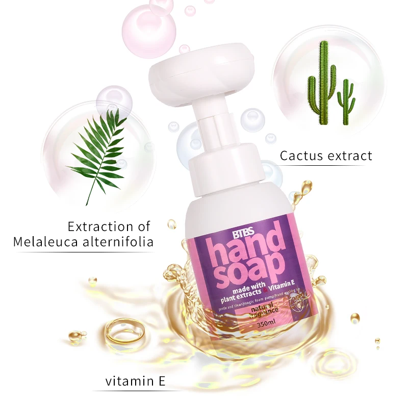 Wholesale Kids Liquid Wash Hand Soap with Natural Fragrance Bath Foam Hand Cleaning Soap