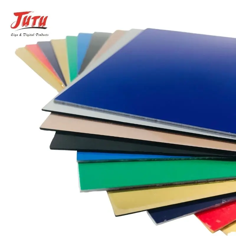 JUTU Factory Price ABS Plastic Sheet 1/4 Inch Thick 4x8ft Two Sided Rigid Double Color ABS Sheet