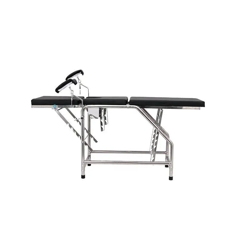 GE-4 Hot mobile, separable, adjustable multi-functional stainless steel maternity bed obstetric gynecological examination table