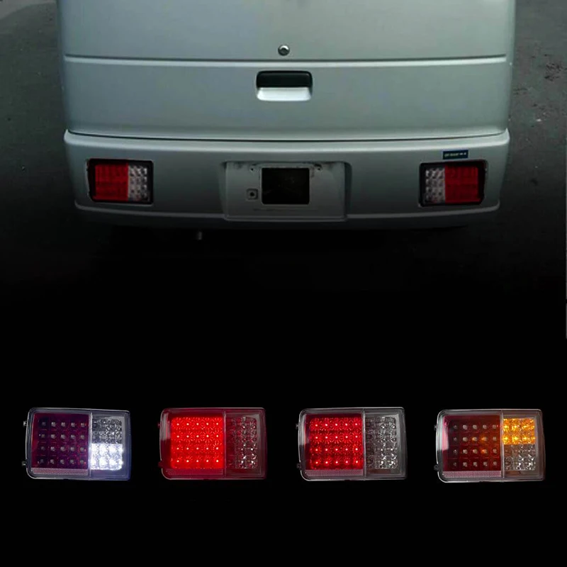 Hot Sale New Design Waterproof Durable Tail Light Square Full Black Car Rear Tail Lamp