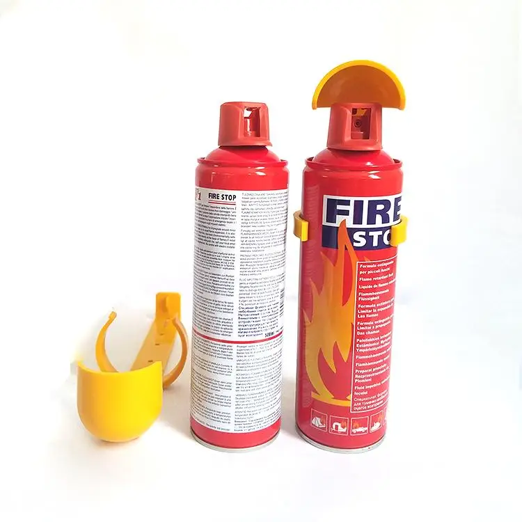 Factory Cheap Price Easy Use Mini Extinguisher Alarm Smoke Foam Spray with Holder for Car Household Fire Stop