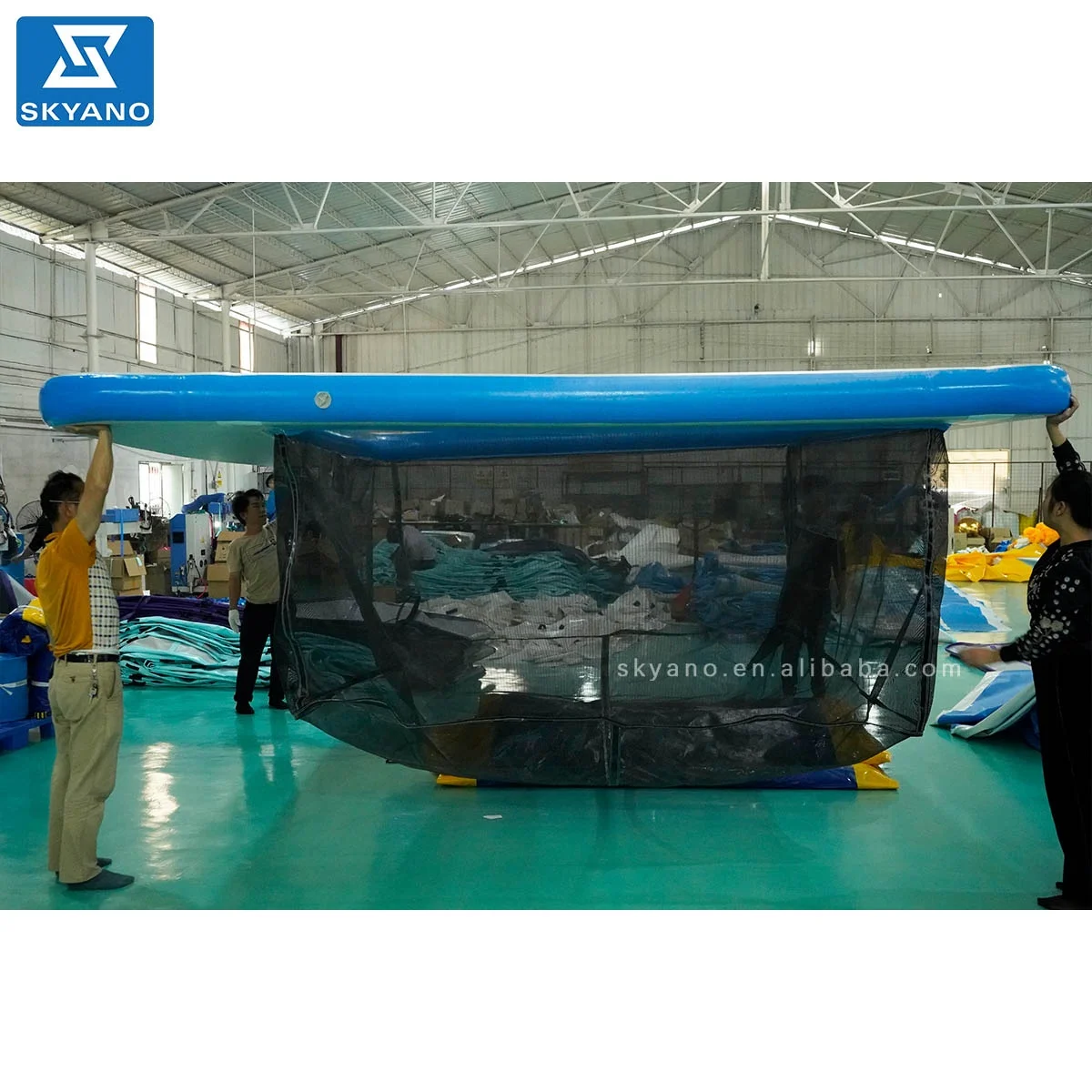 Yacht floating pool inflatable sea pool with Net