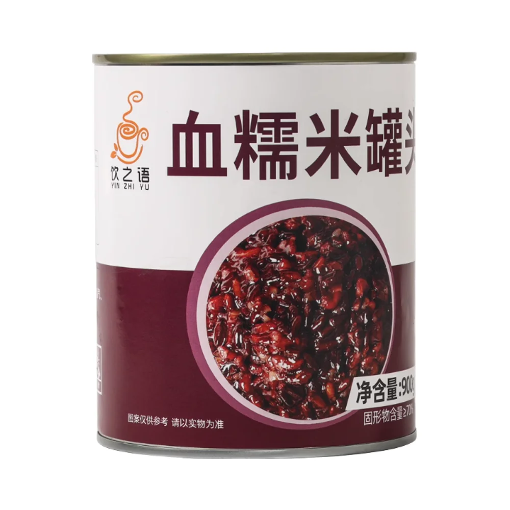Wholesale Ready-to-eat 900g Canned Glutinous Rice for Drinks and Desserts