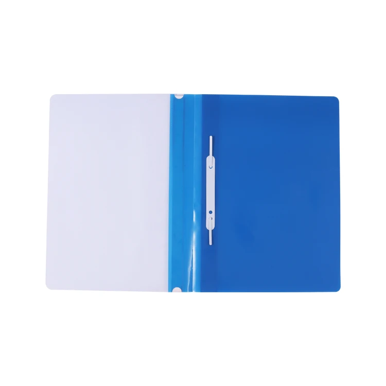 Foska Durable and Flexible Clear Cover Plastic Folders with Fastener for Student Parent Teacher Communication School Office